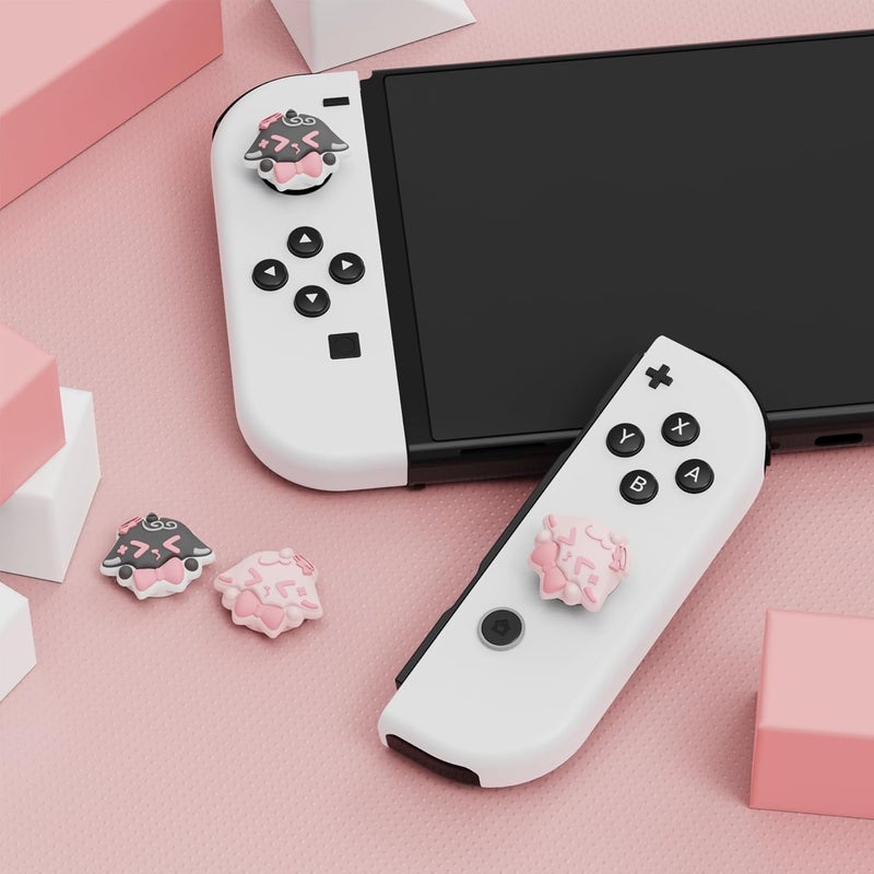 playvital Joystick Caps for Nintendo Switch, Thumbstick Caps for Switch Lite, Analog Cover for OLED Joycon Thumb Grips - Needy Sheep - Image 3
